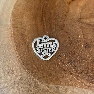 James Avery Little Sister Charm, Sterling Silver